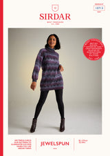 Sirdar 10713 Sweater Dress in Jewelspun Booklet