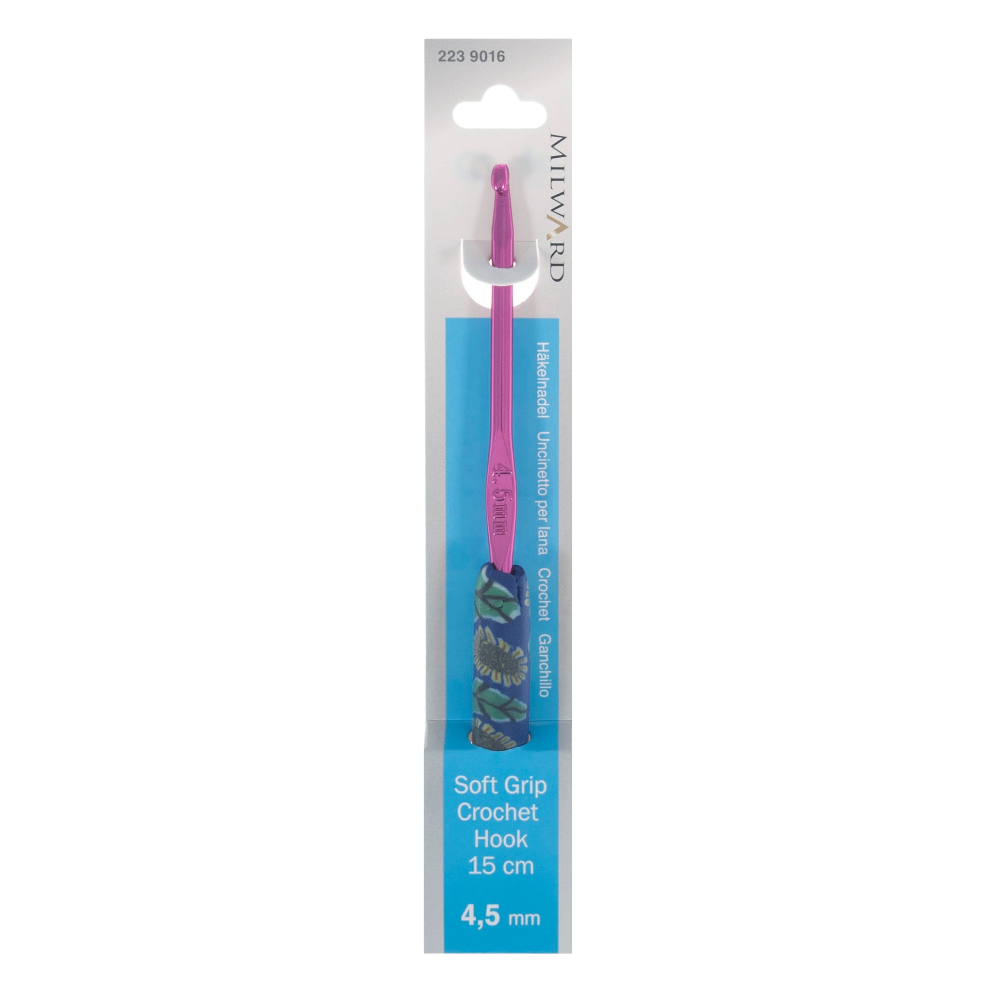 Crochet Hook Polymer Clay Handle: 15cm x 4.5mm
