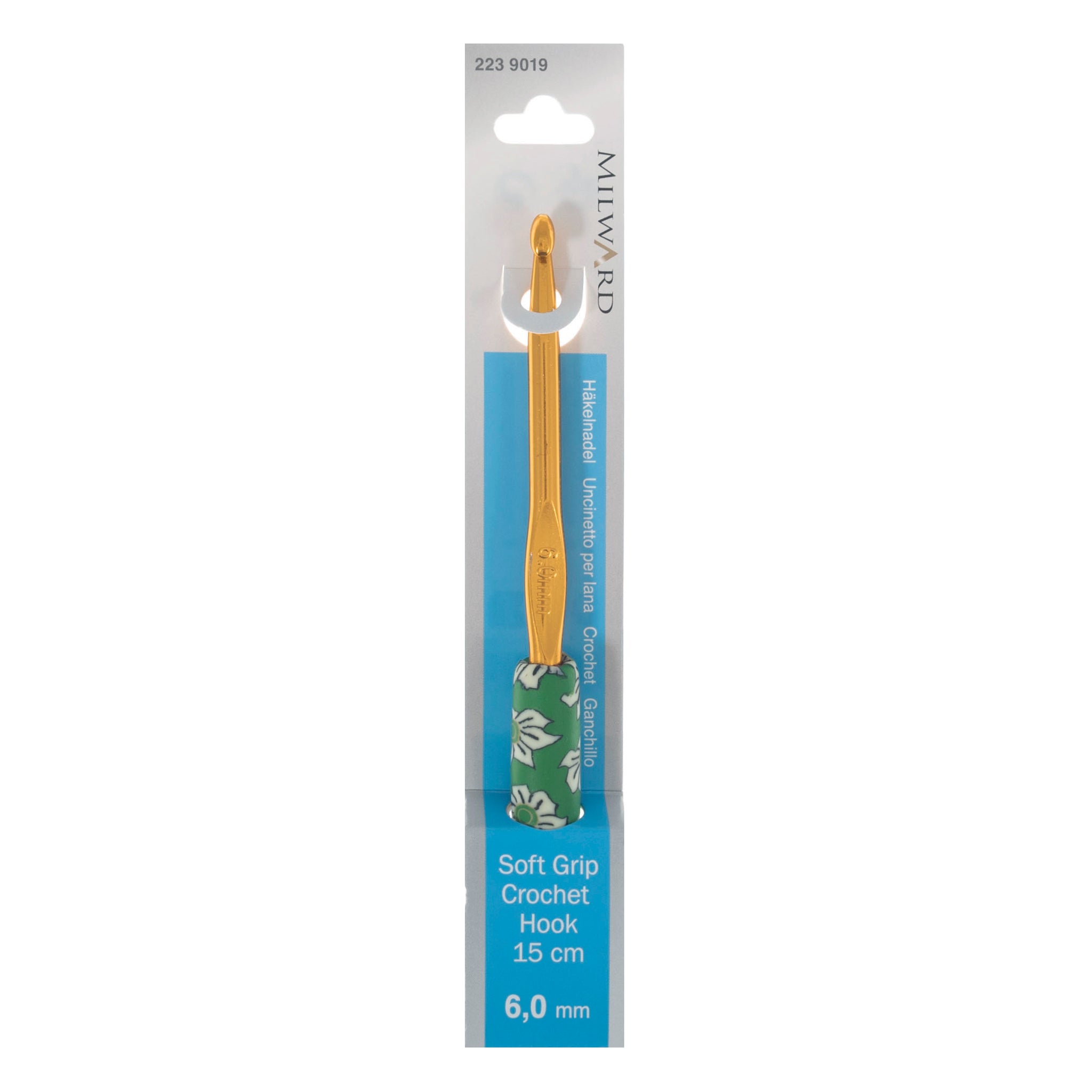 Crochet Hook Polymer Clay Handle: 15cm x 6.00mm
