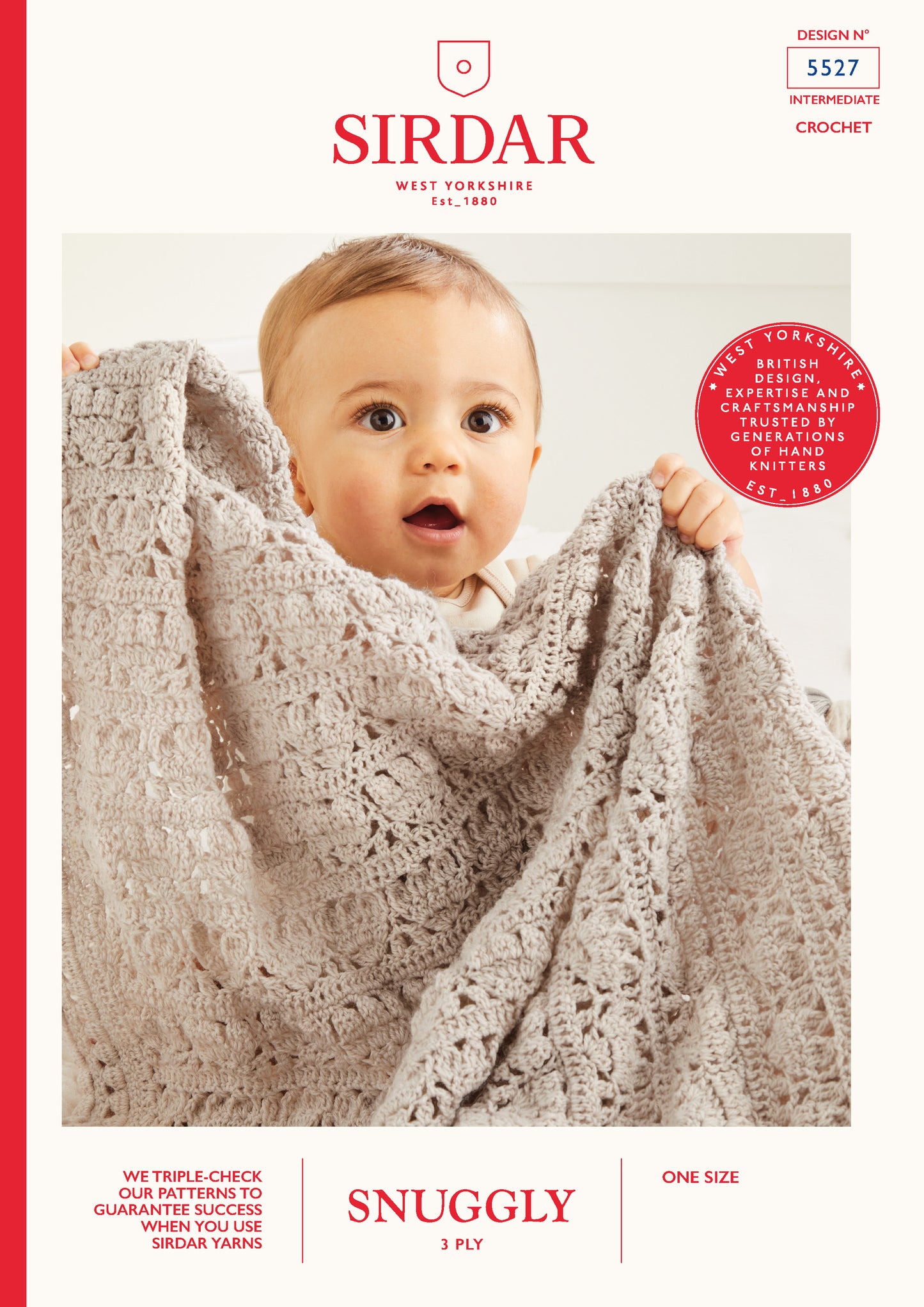 Sirdar Snuggly 3ply Crochet Little Buds Crochet Blanket