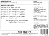 King Cole : Crochet Loo Roll Covers Super Chunky 9074