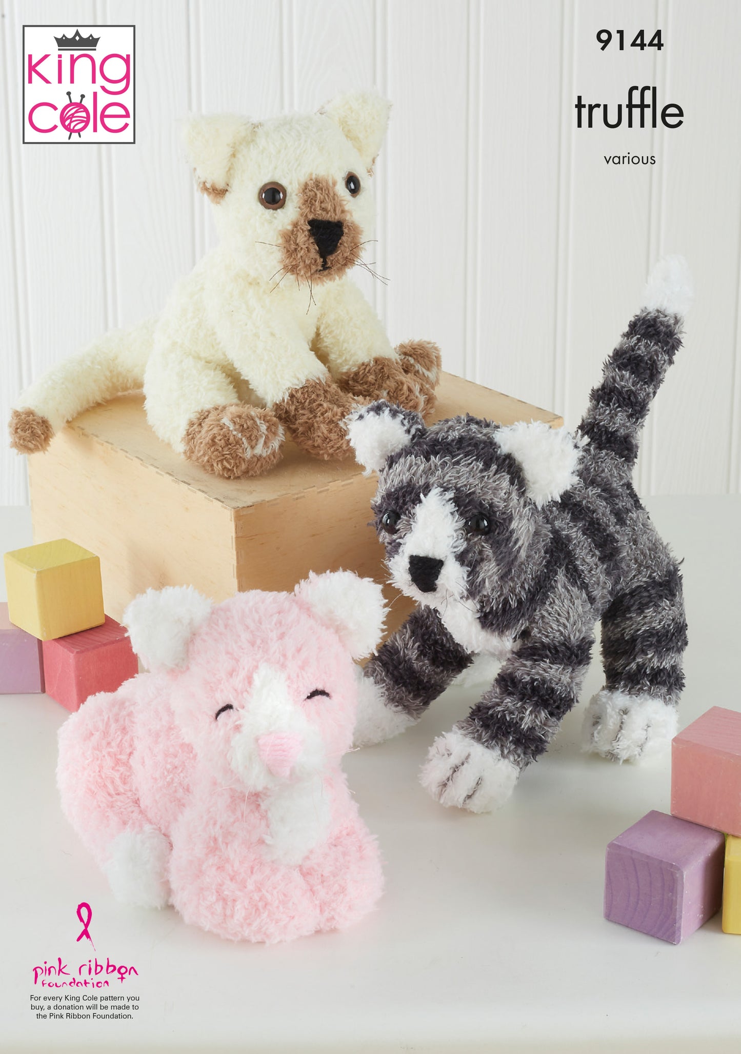 King Cole 9144 Cats in Truffle DK Leaflet
