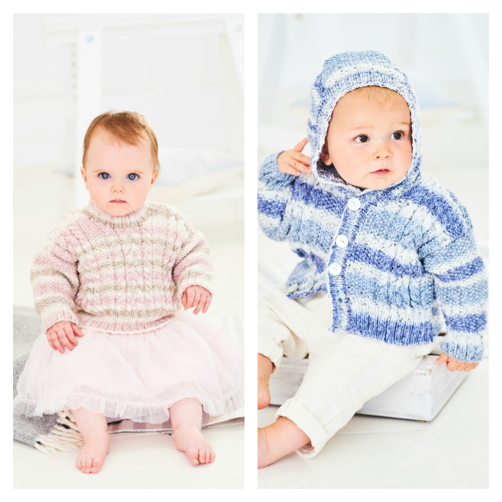 Pattern: Bambino Prints DK: 9749 Hooded Jacket Or Sweater