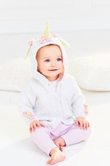 Stylecraft: 9996 Baby Sparkle DK Unicorn Or Flower Jacket Birth - 5 Yrs