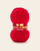 Thursday Twenty 15.10.26 977 Signal Red Bonus Chunky x 10 Balls With Pattern