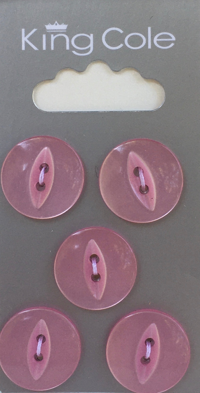 BUT043 Fisheye Button Pink Large