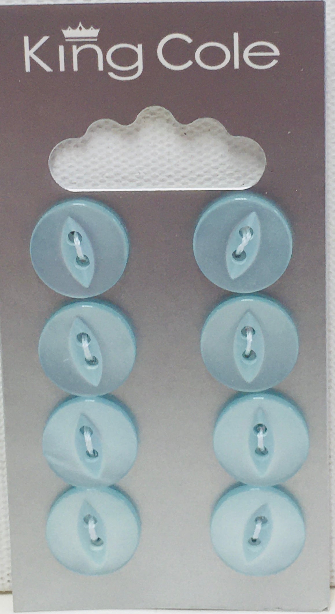 BUT065 Fisheyed Buttons Pale Blue Small