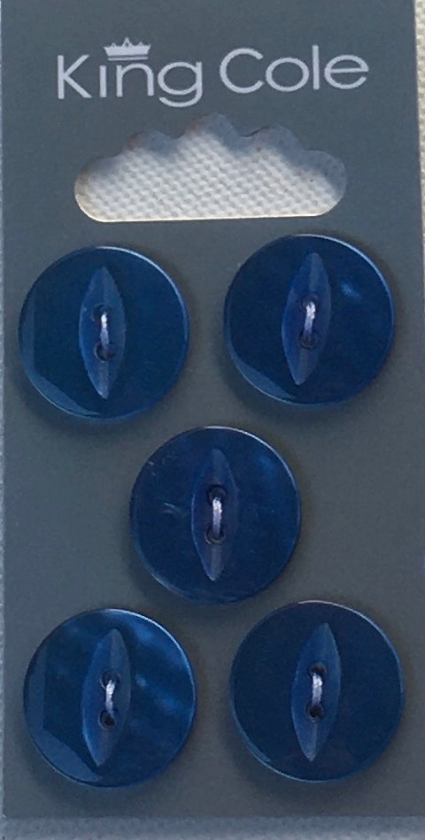 BUT075 Fisheyed Buttons Royal Blue Large