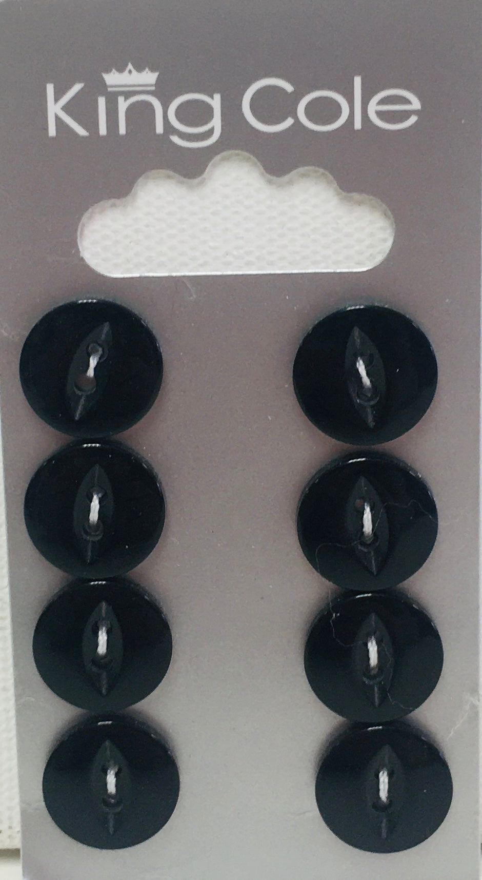 BUT113 Fisheye Button Black Small