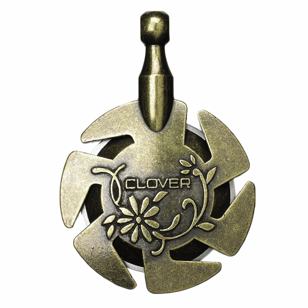 Clover Yarn Cutter: Pendant: Antique Silver