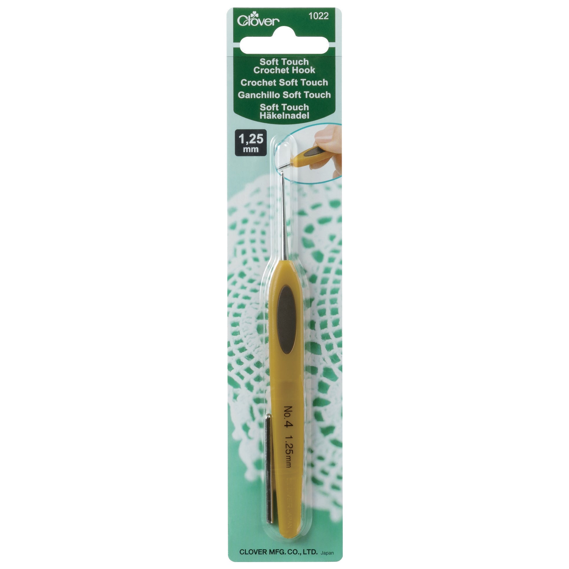 Clover Crochet Hook Soft Touch 1.25mm