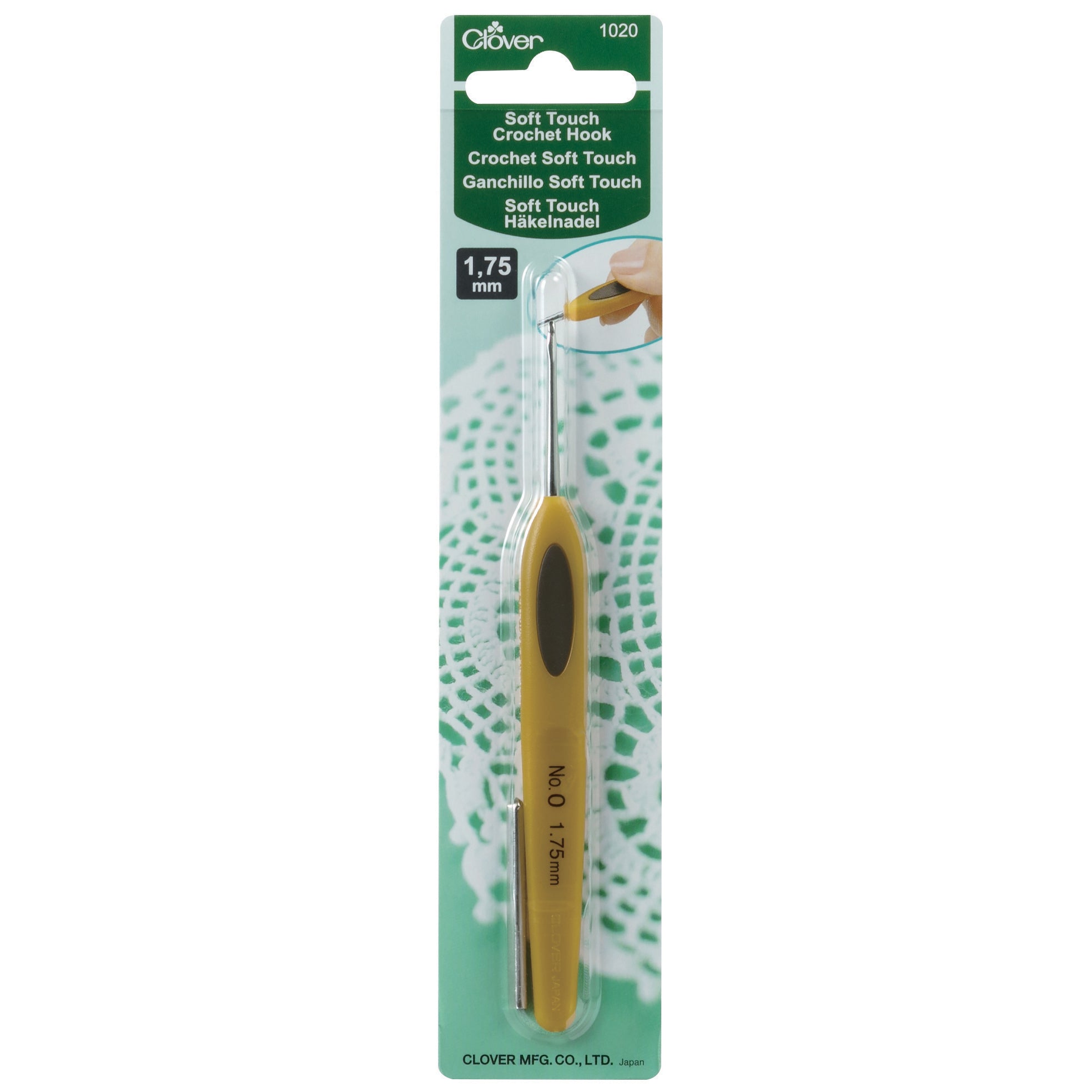 Clover Crochet Hook Soft Touch 1.50mm
