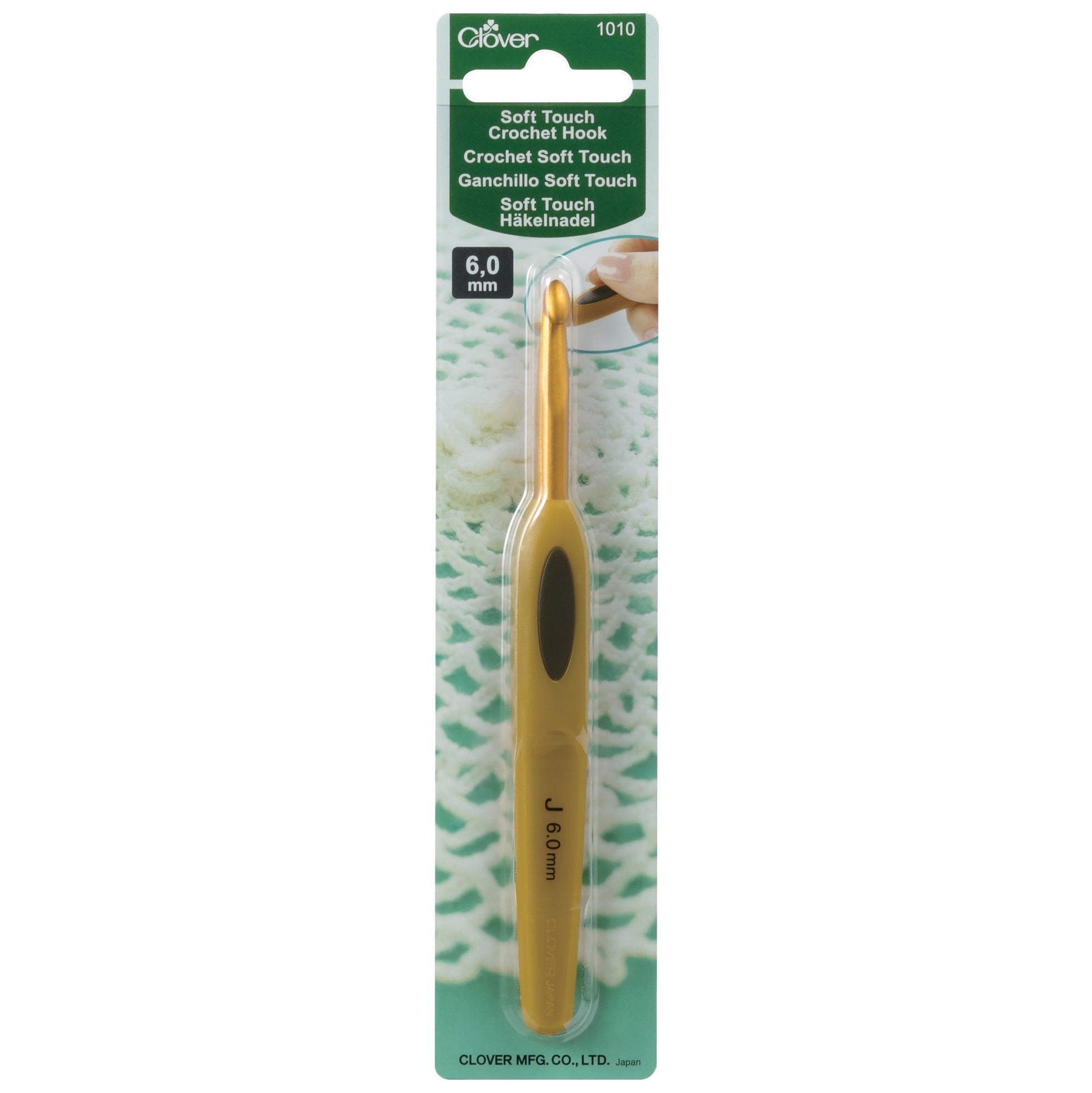 Clover Crochet Hook Soft Touch 6.00mm