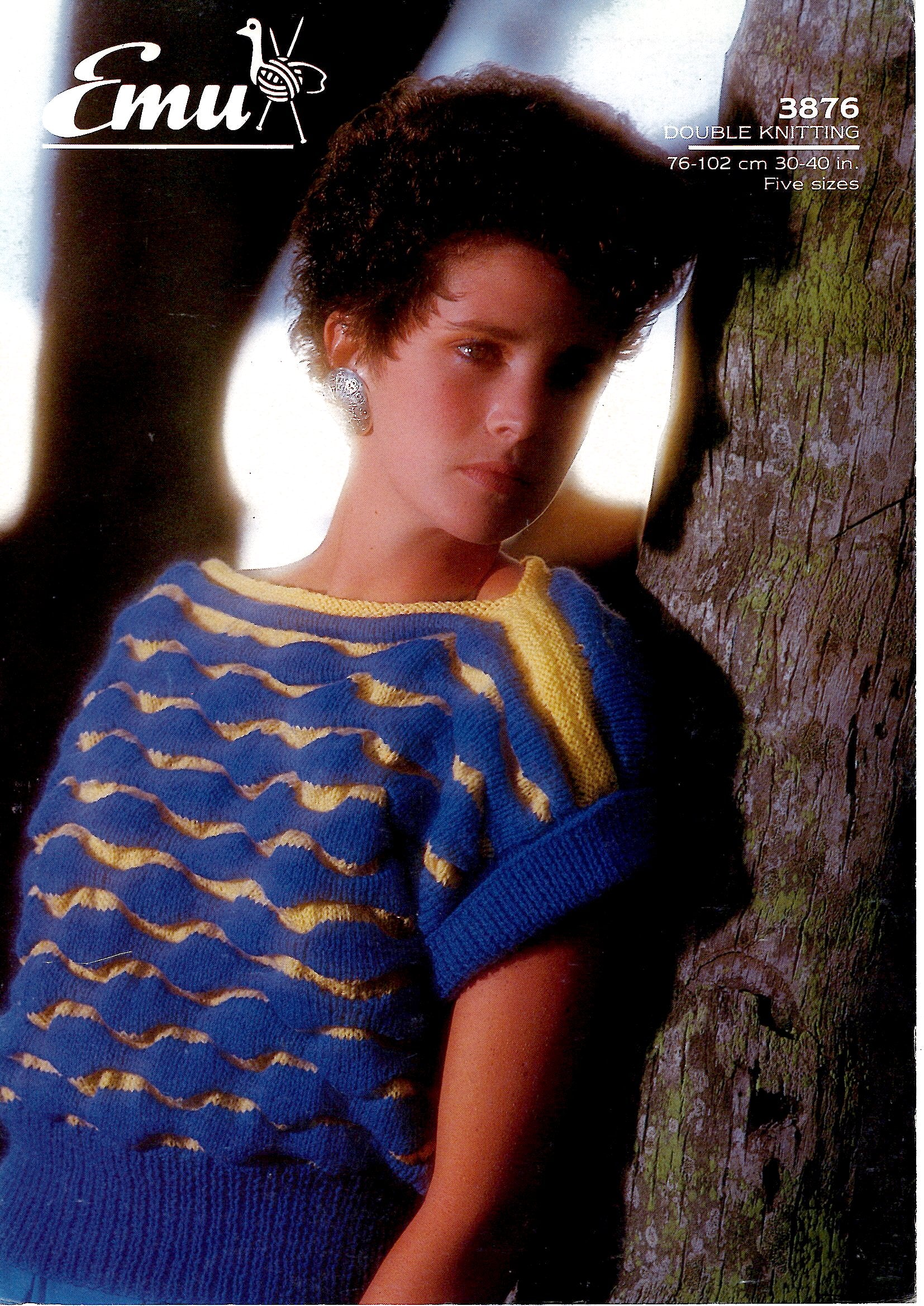 Ladies Knitted Top Emu DK 3876 (Downloadable PDF)