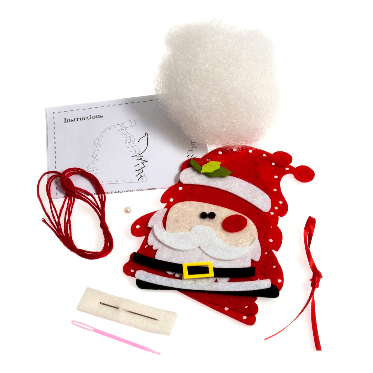 Make Your Own Felt Santa