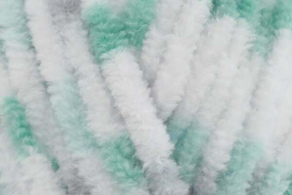 James C Brett Flutterby Chunky Grey / Aqua Spot B41 - 100g