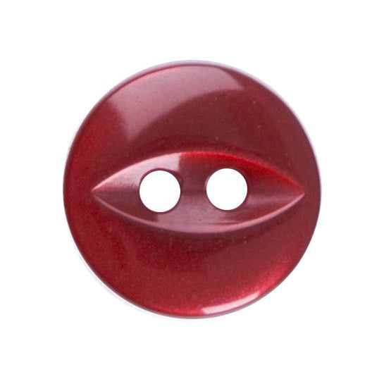Buttons: Fish Eye: 11mm: Burgundy