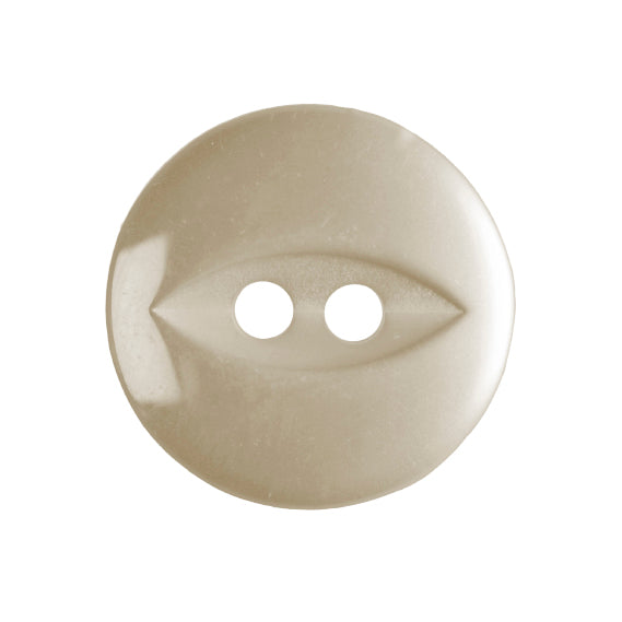 Fish Eye Button: 11mm: Cream