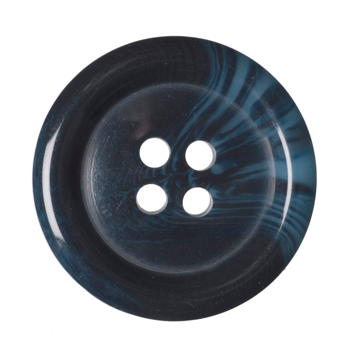 Buttons: Horn Effect: 23mm: Variegated Navy