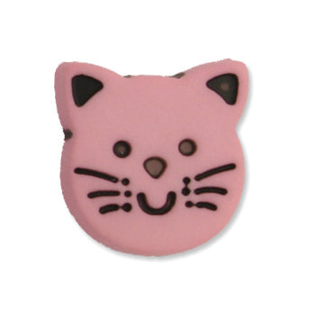 Kitten Button 14mm Pink