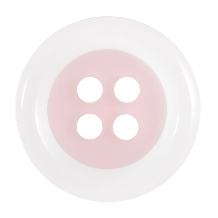 Buttons: Rimmed: 15mm: Light Pink