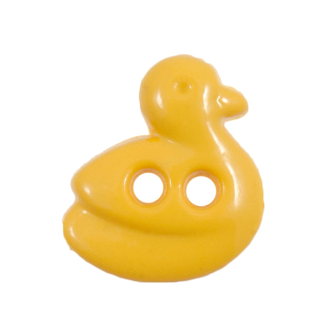 Duck Shaped Button 12mm Yellow