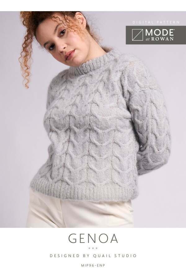 MODE at Rowan - Genoa Jumper by Quail Studio in Mohair Soft Leaflet