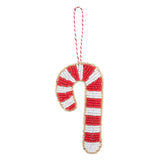 Christmas Felt Decoration Kit : Beaded Candy Cane