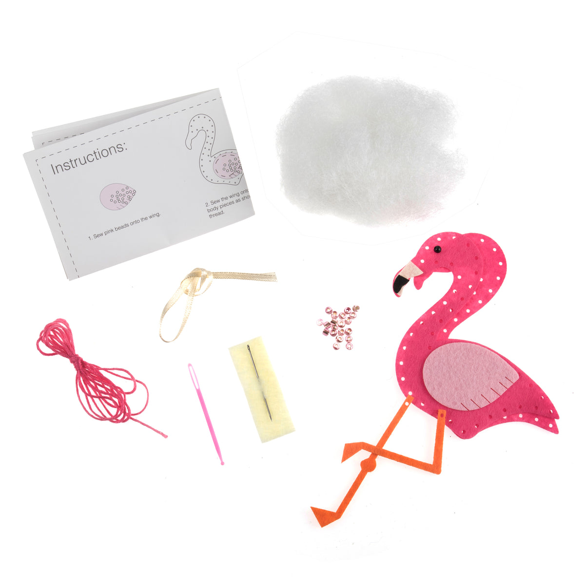 Felt Decoration Kit - Flamingo