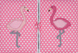 Sewing Box Flamingo Pink Polka Dot