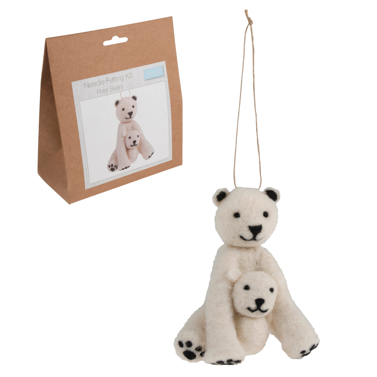 Needle Felting Kit - Polar Bear