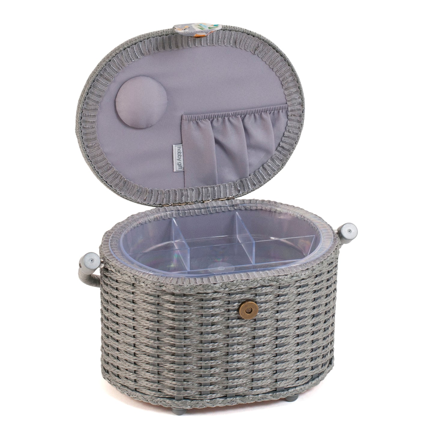 Sewing Box Wicker Oval Elephants