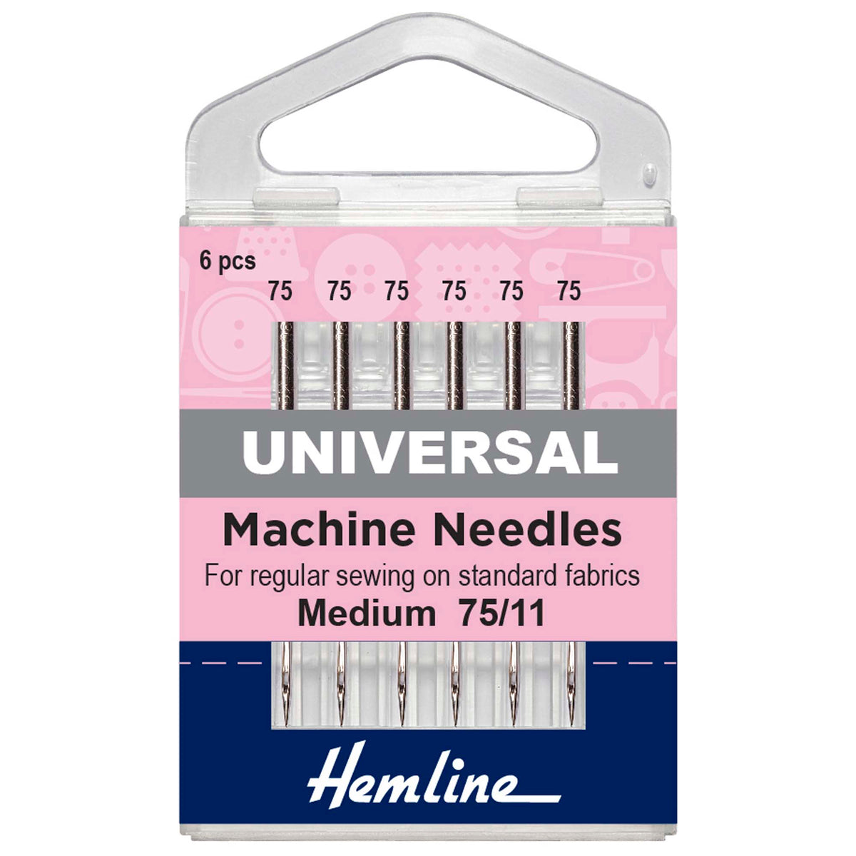 Sewing Machine Needles: Universal: Fine/Medium 75/11