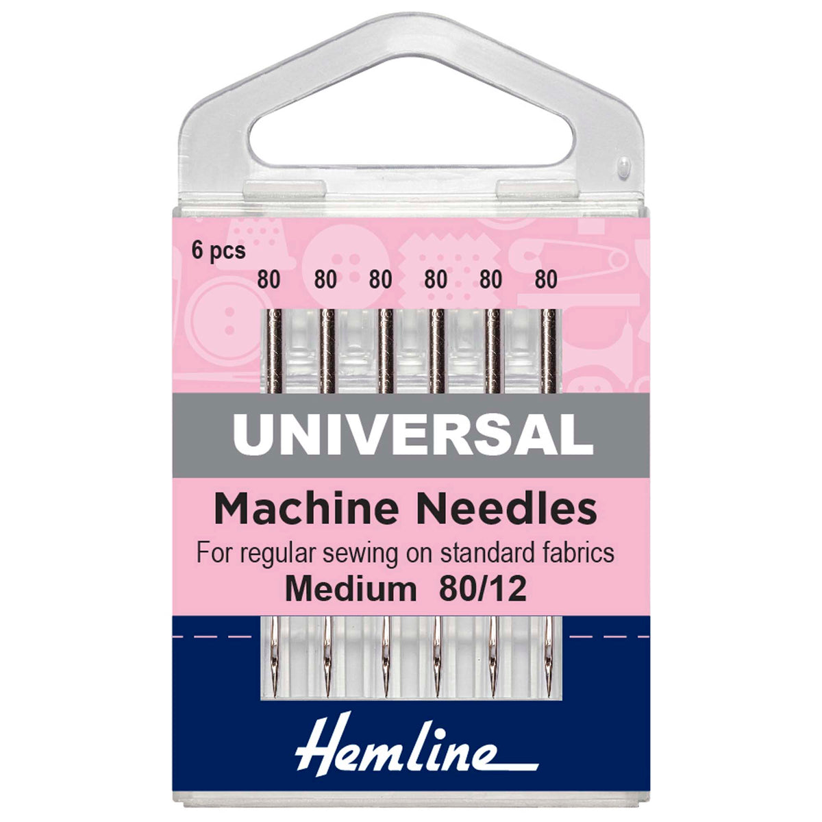 Sewing Machine Needles: Universal: Medium 80/12