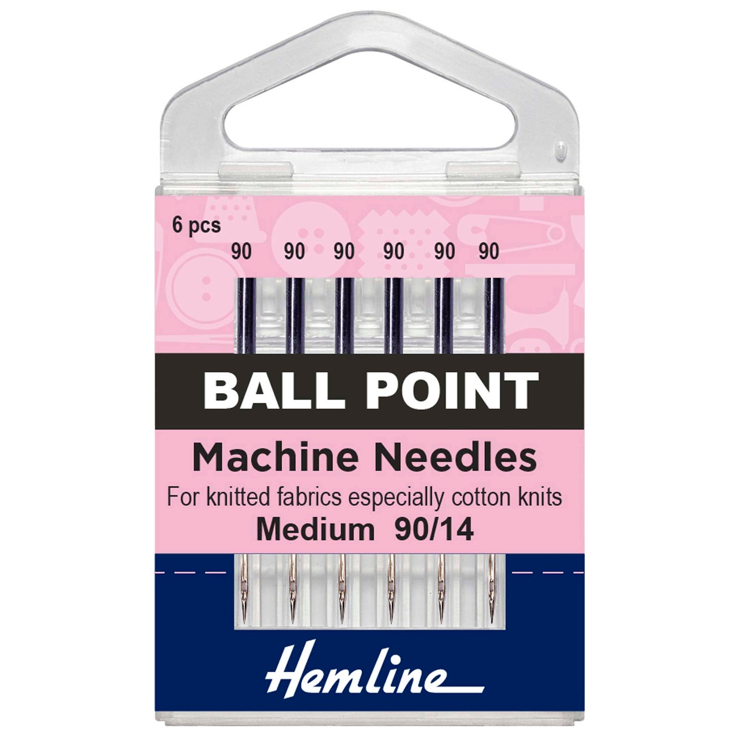 Sewing Machine Needles: Ball Point: Medium/Heavy 90/14