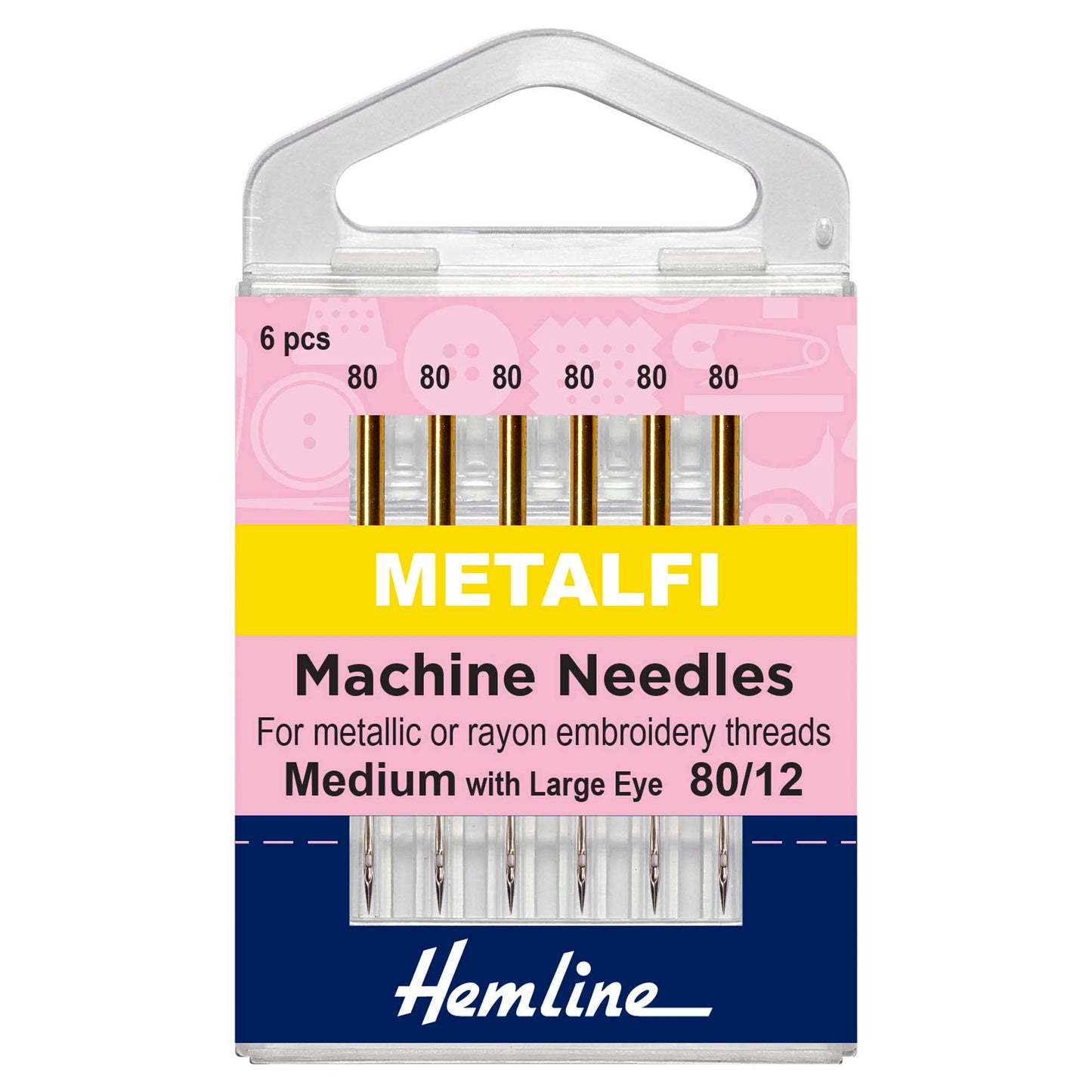Sewing Machine Needles: Metalfil 80/12