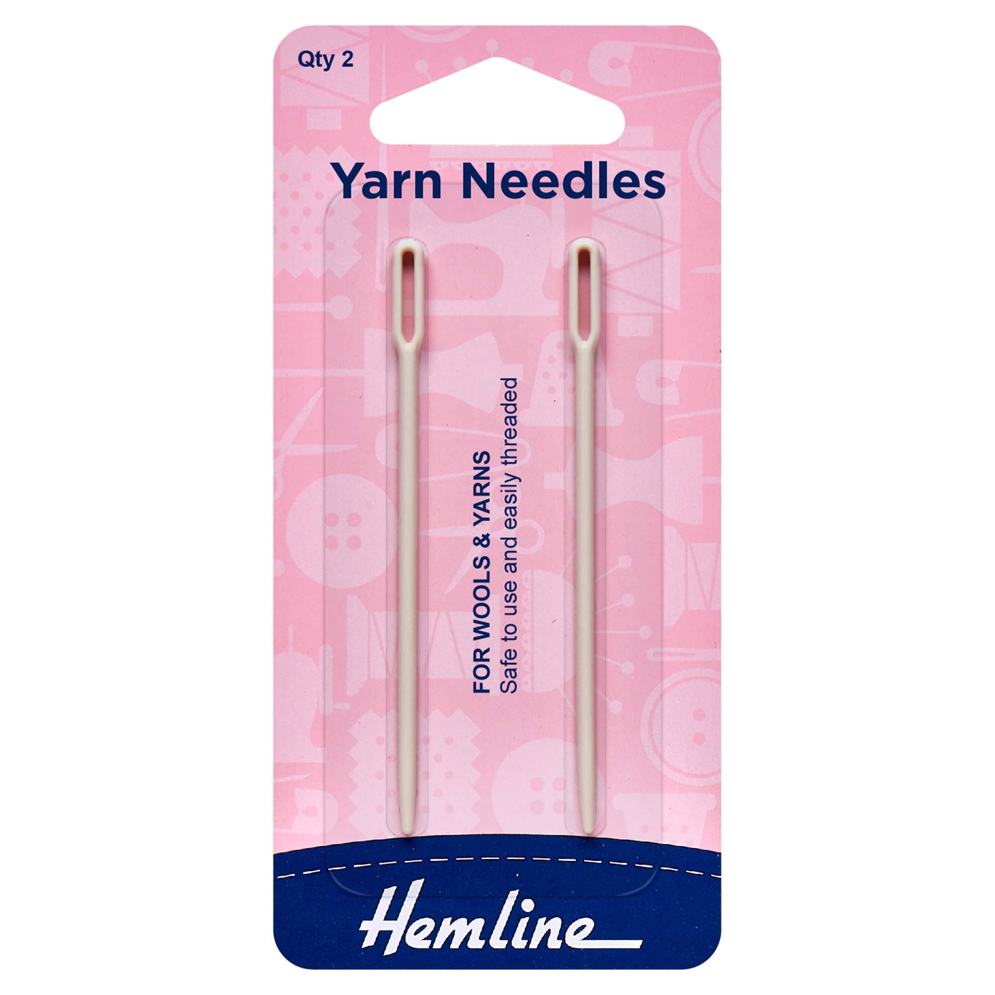 Hand Sewing Needles: Wool & Yarn: Plastic: 2 Pieces