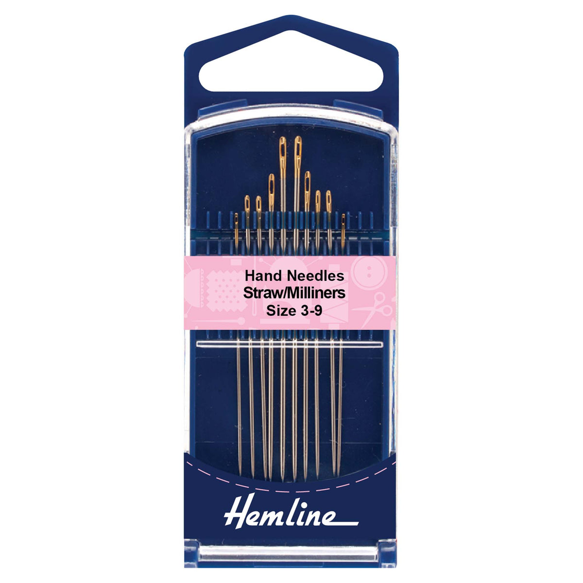 Hand Sewing Needles Gold Tip Straw/Milliners size 3-9