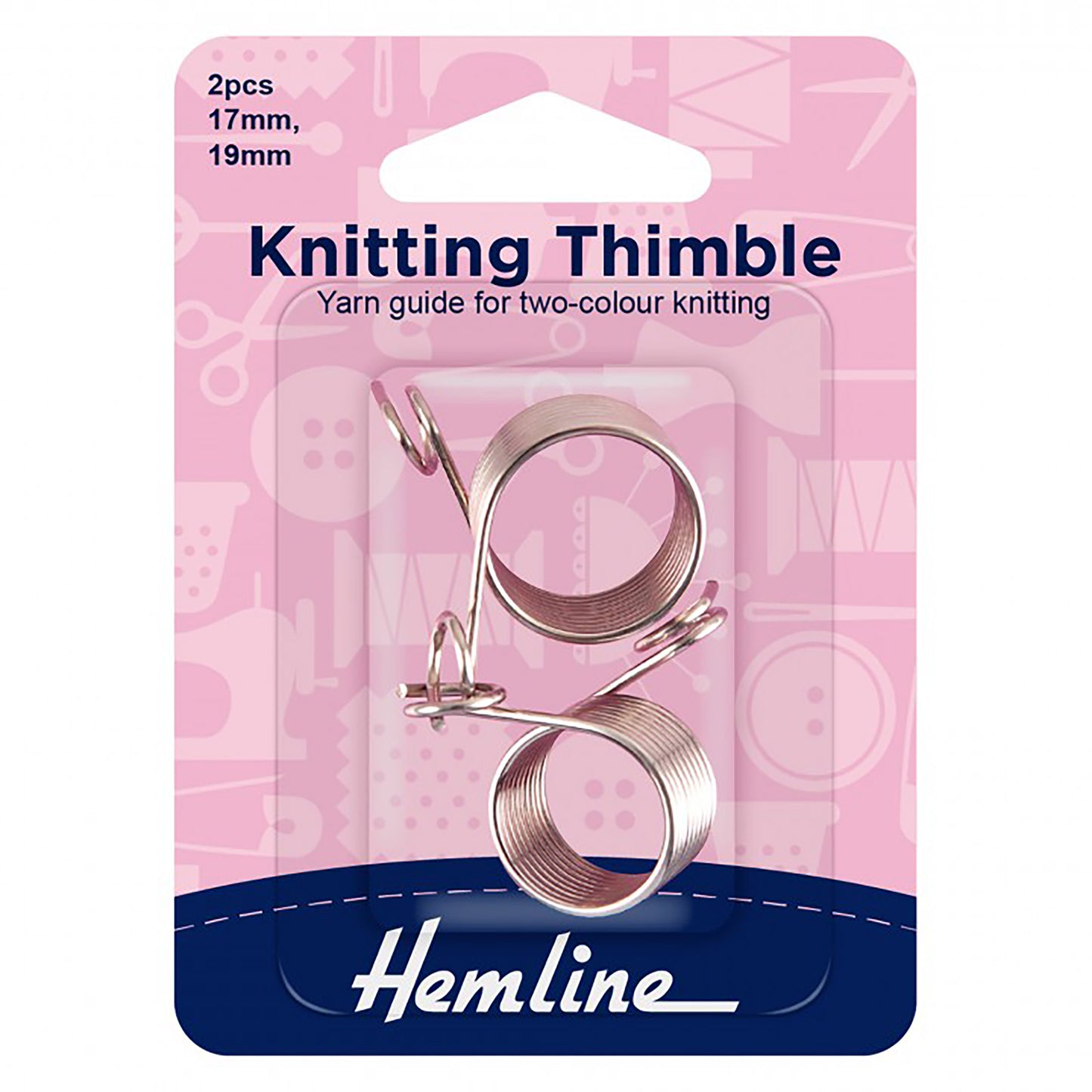 Knitting Thimble 2 Sizes 17mm and 19mm