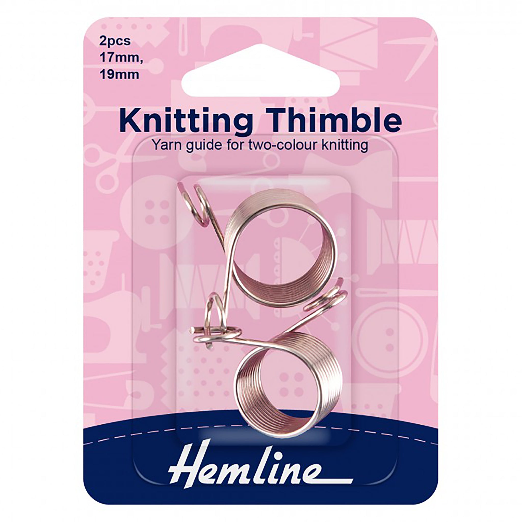 Knitting Thimble 2 Sizes 17mm and 19mm