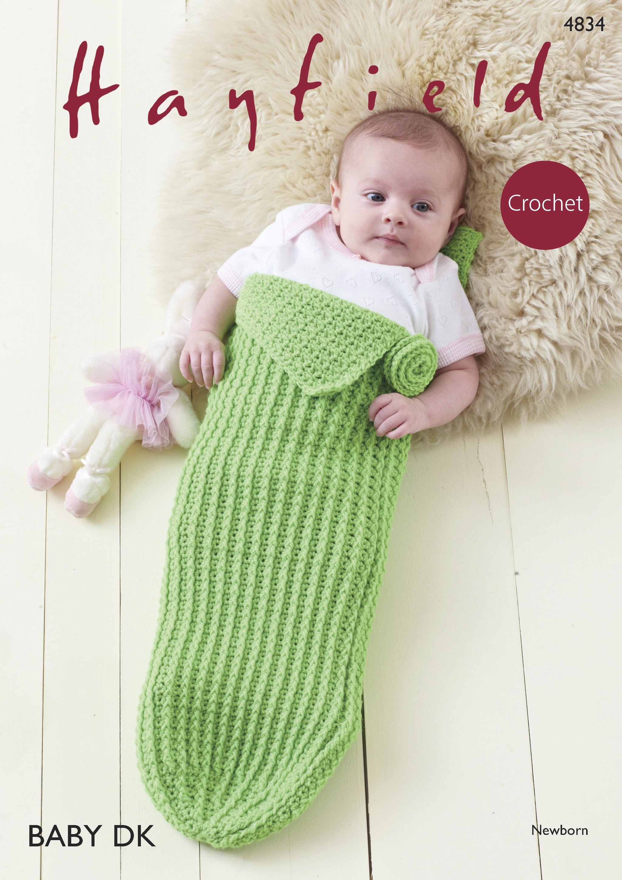 Hayfield 4834 Crochet Baby Girl Pod in Hayfield Baby DK Pattern