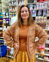Thursday Twenty Box Stitch Cardigan Sunset Soriee
