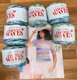 Thursday Twenty Cotton Waves Short Sleeve Sweater Or Cardigan