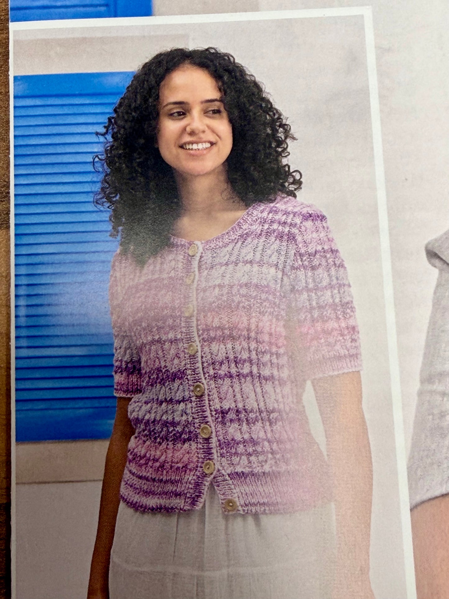 Thursday Twenty Cotton Waves Short Sleeve Sweater Or Cardigan