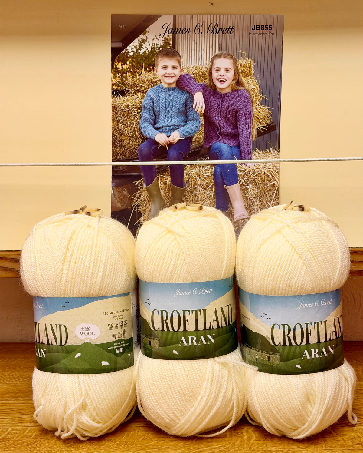 Thursday Twenty 22.10.26 Child Aran Cardigan Or Sweater Knits Up To Size 30"