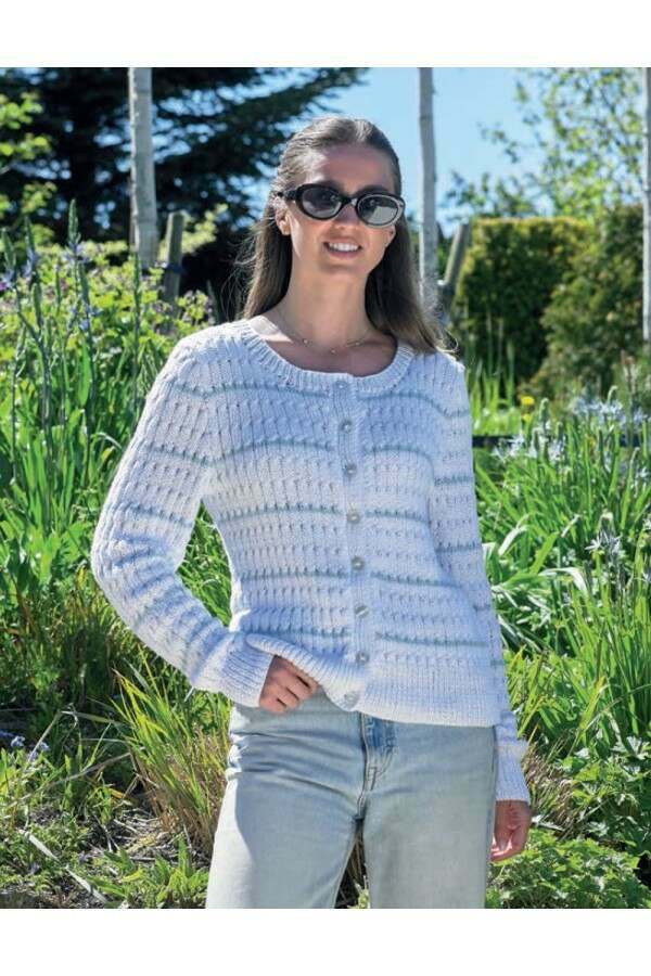 James C Brett JB1024 Cardigan in It's Pure Cotton Leaflet