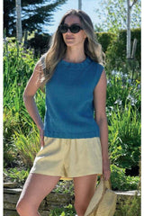 James C Brett JB1025 Slipover in It's Pure Cotton Leaflet