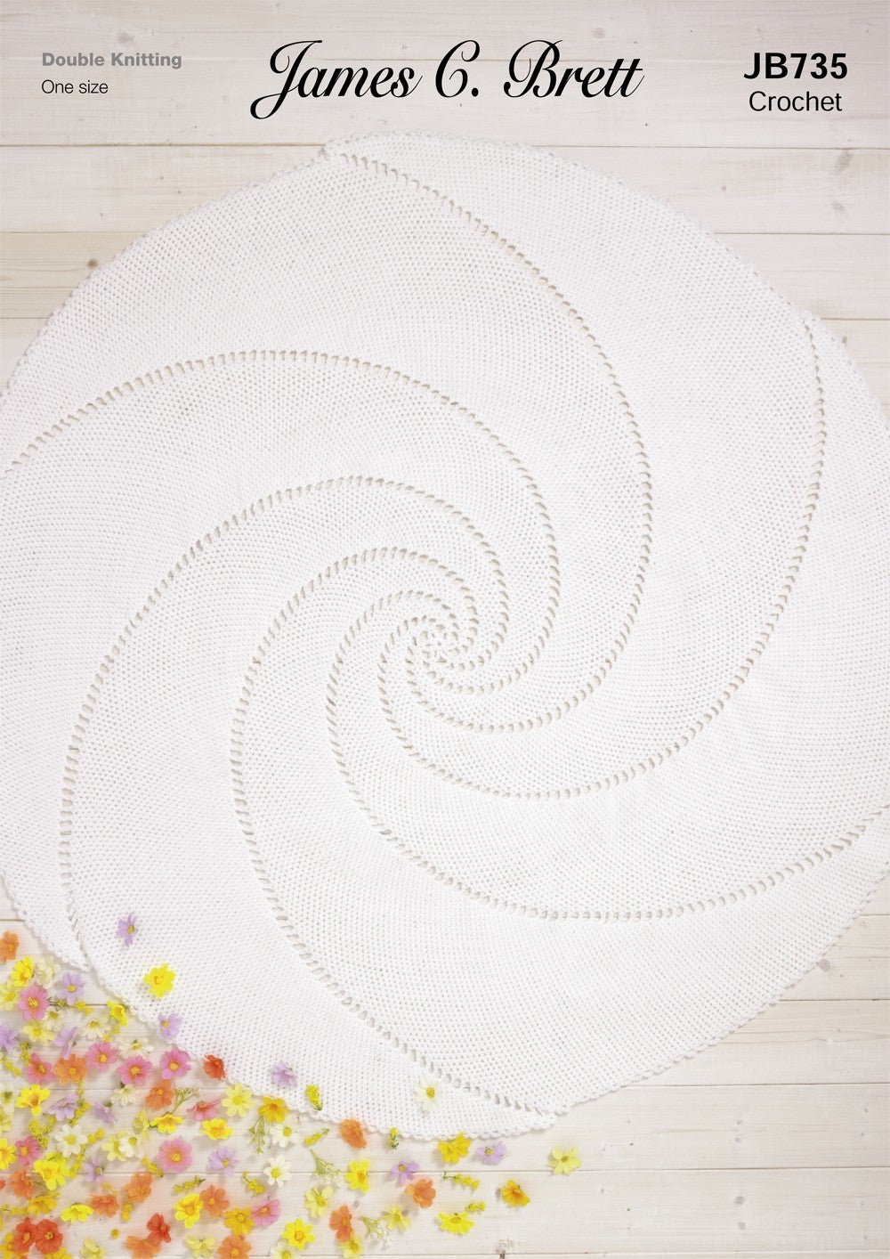 James C Brett JB735 Crochet Blanket in Baby DK Pattern