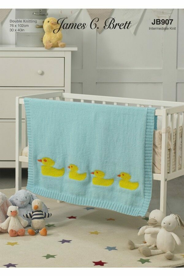 James C Brett JB907 Blanket in Top Value DK Leaflet
