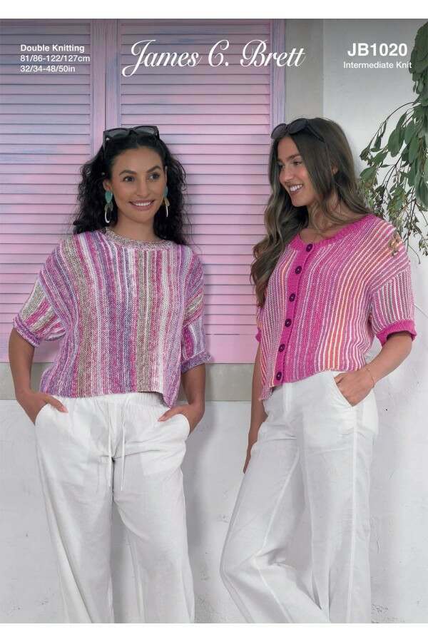 James C Brett Cotton Waves DK JB1020 Leaflet